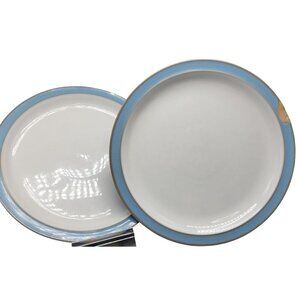 Denby Colonial Blue Lunch Plate 8" England Earthenware VTG Sherwood Collection